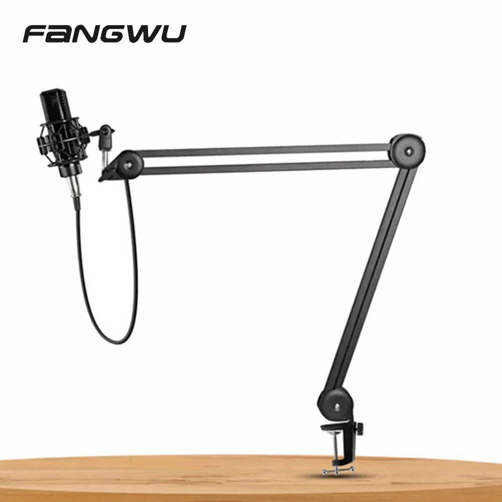 

High Quality Sturdy Telescopic Booms Studio Mic Stand Scissor Arm For Blueyeti Snowball, Black