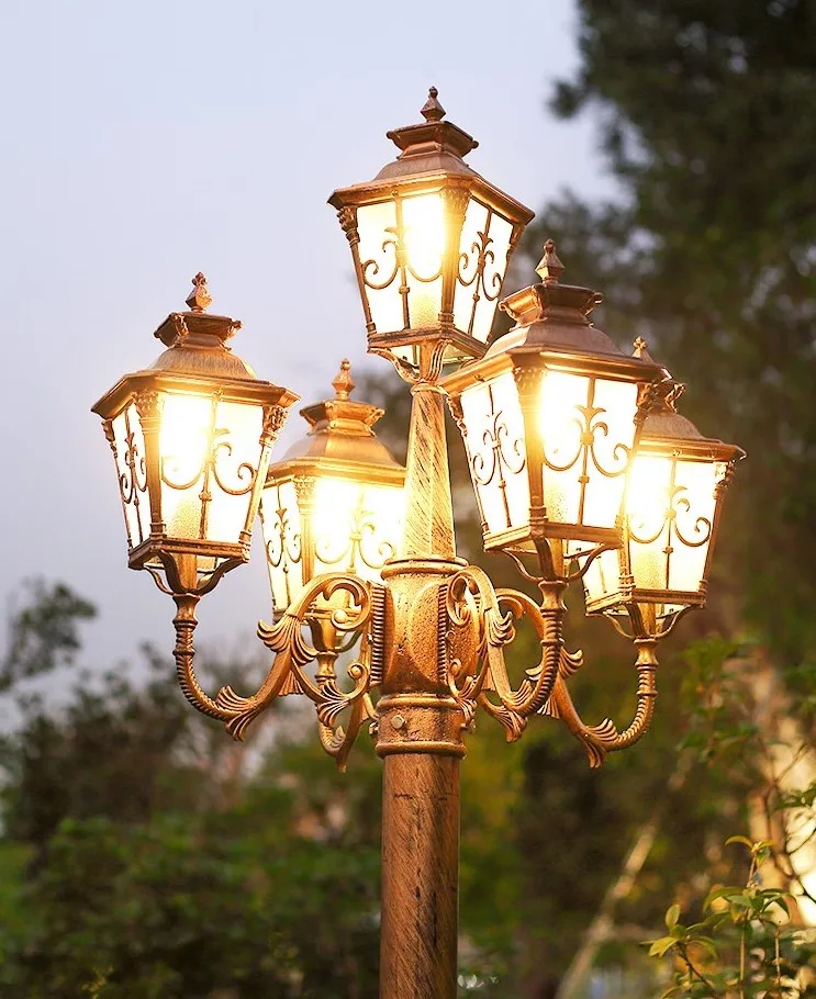 Antique Cast Aluminum Lamp Post