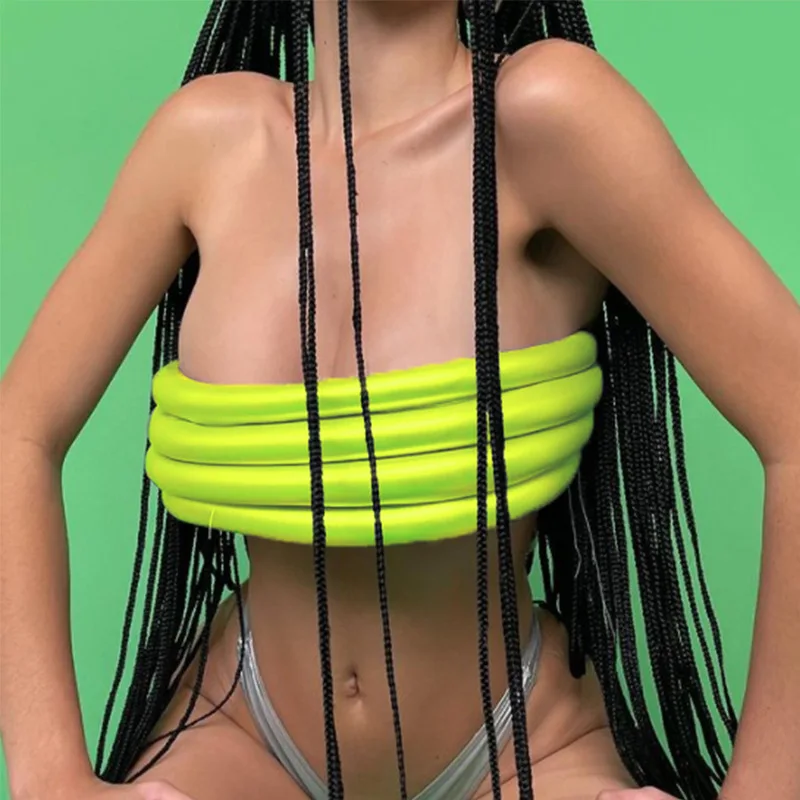 

Dropshipping 2021 summer sleeveless sexy solid color wrap tank crop top women bra