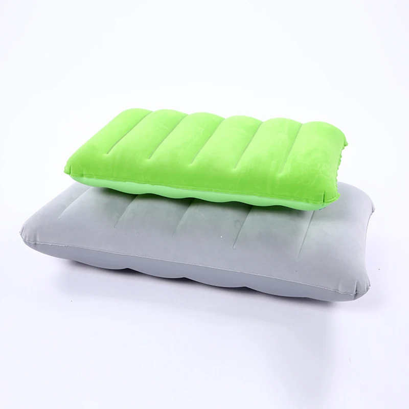 

Camping Travel Plane Foldable Sleeping Inflatable Pillow Factory Directly Neck Support Back Air Cushion, 5 color