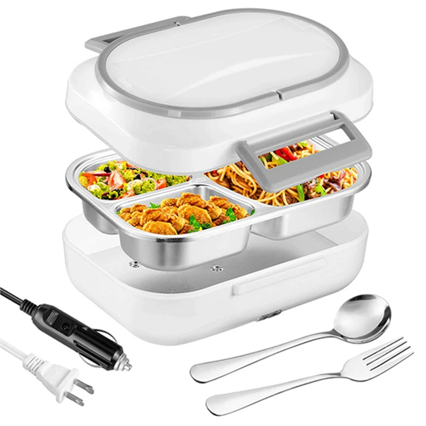 

12V 24V high quality food warmer car and home stainless steel portable food electric heating lunch box