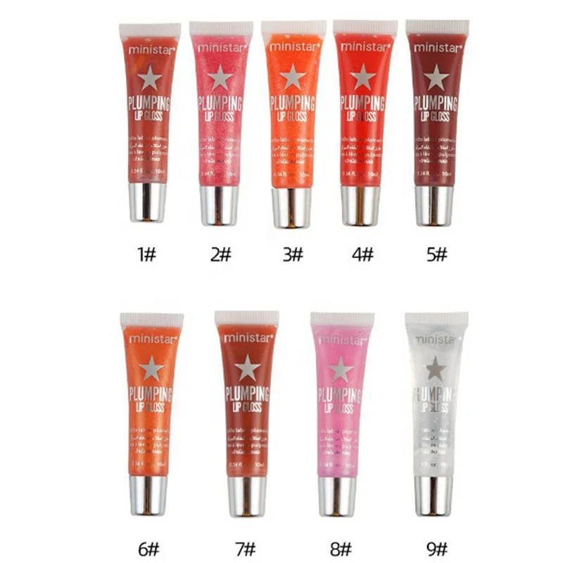 

2020 Palm Oil Lip Enrichment Lipgloss Vitamin C Plumping Lipstick Shimmering Crystal Jelly Lip Gel Private Label