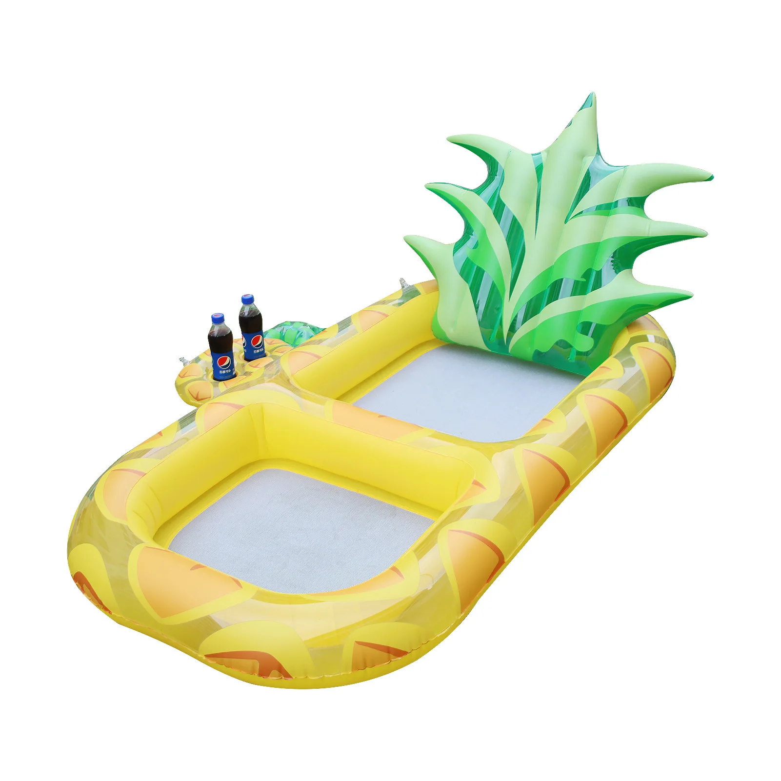 

Fun Summer Swimming Pool Floating Bed Fruits Inflatable Pool Float Chair with Cup Holder