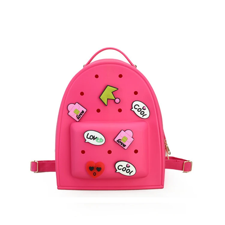 

New Pixel DIY Blocks Puzzle School Bag Silicone Puzzle Backpack For Kids, Accept customized color