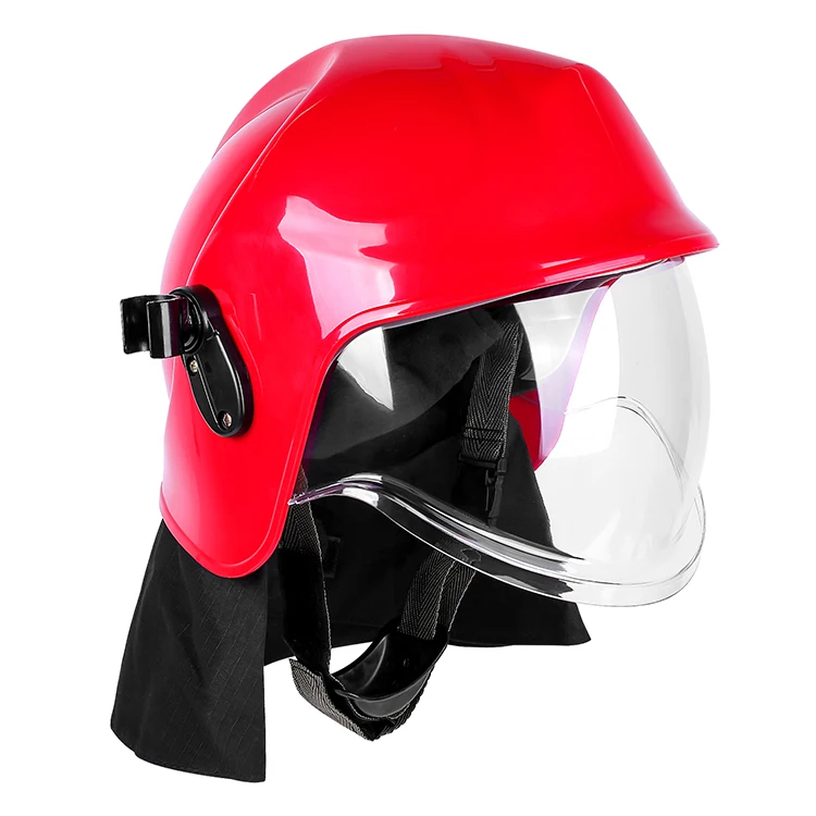 

EN397 Half face firefighter rescue fire Proof Safety helmets with lamp