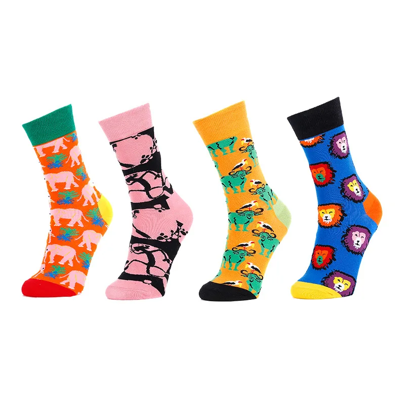 

SHANXIN custom logo cute cartoon animal cotton fashion socks for women, As pictures show/any color you want