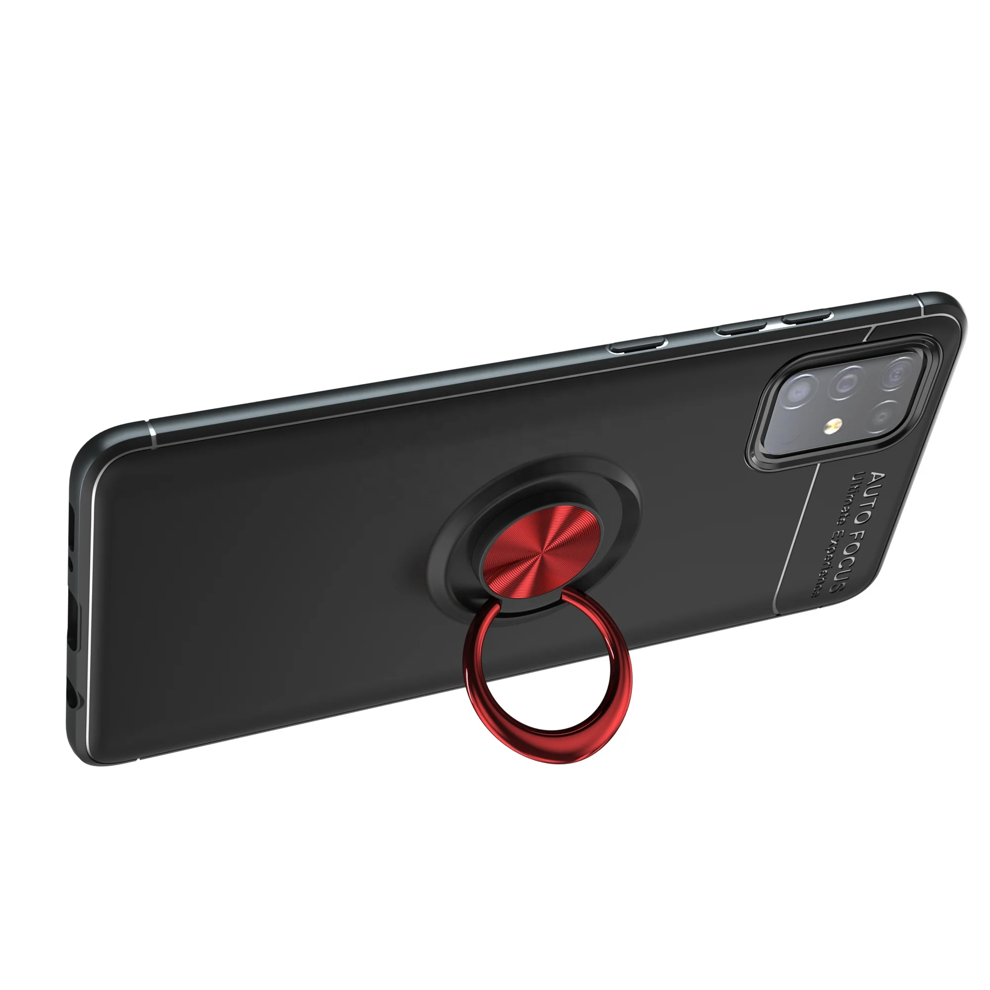 

For Samsung galaxy A51 Back Cover Case with Ring Car Magnetic Kickstand Case Finger Ring Phone Case, Multi-color, can be customized
