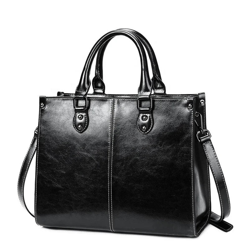 

Fast delivery Vintage leather High Quality Genuine Leather elegant handbag women shoulder bag