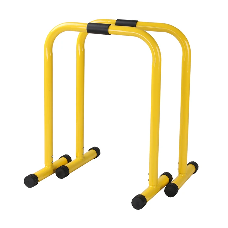 

Steel Indoor Fitness Equipment Parallel Dip Bars Gymnastics Parallel Bars For Sale Gym Pull Up Bar Dip Station, Yellow, black, white