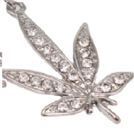 

Gaby silver stainless steel maple shape hot sale wholesale necklace body jewelry
