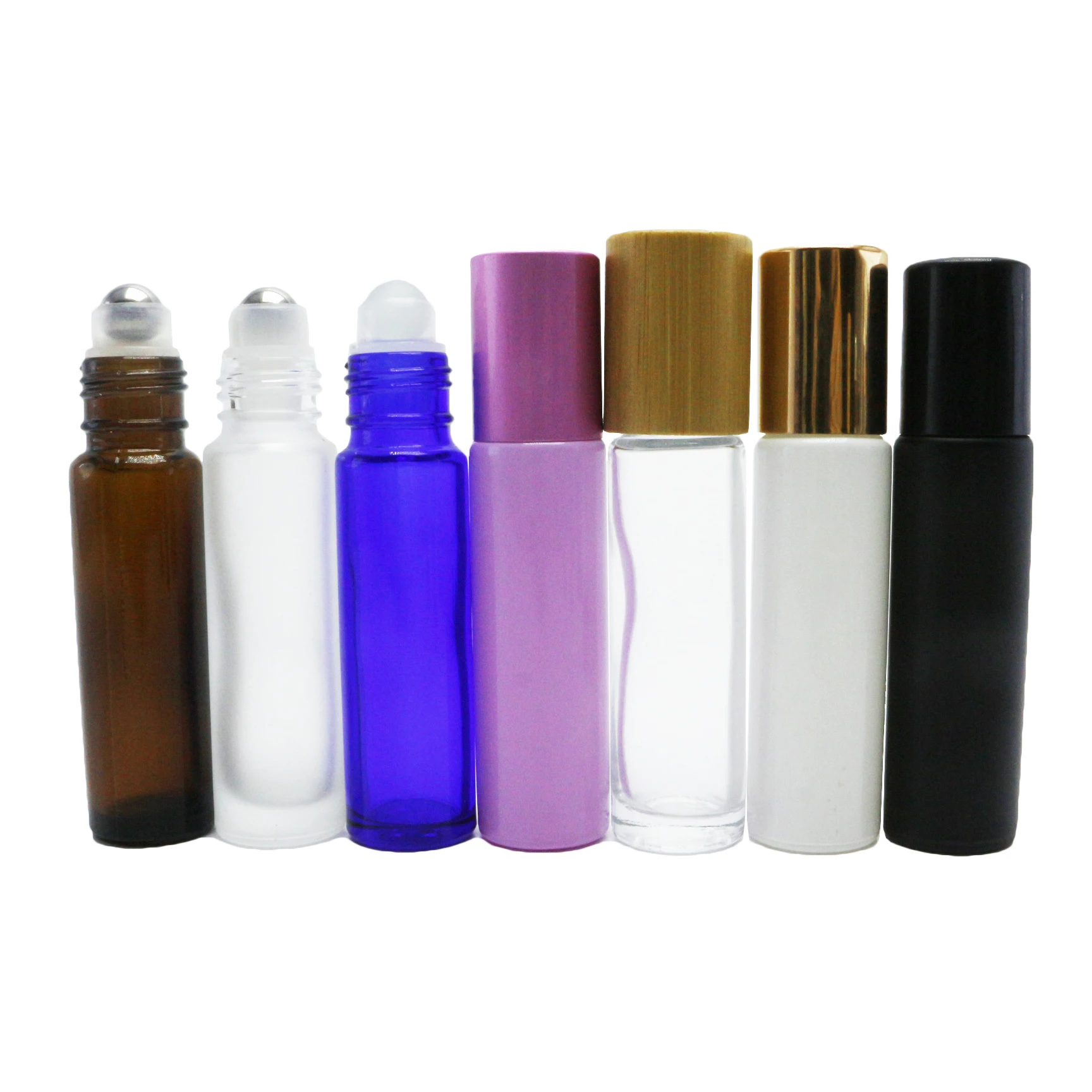 

IN STOCK 3ml 5ml 8ml 10ml 15ml clear amber black frosted colored glass roll on roller bottle RL-888B