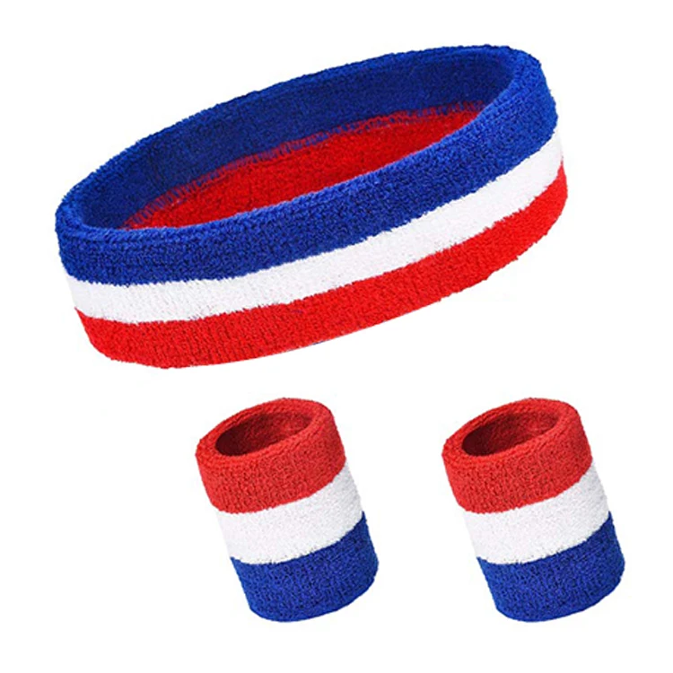 

Sports breathable colorful cotton head band custom logo sweatband headbands, Pantone color are available