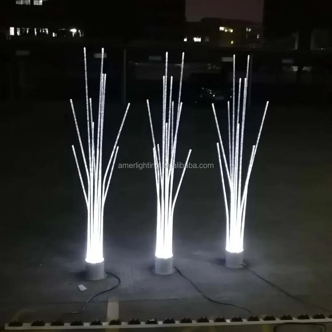 220v Height150cm White Acrylic LED Reed Light for Home Villas
