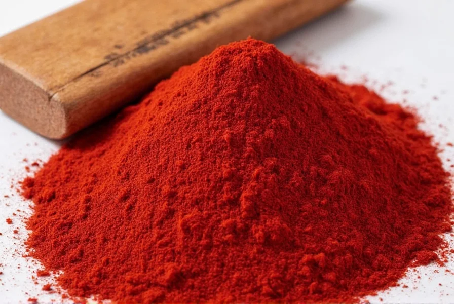 Bowl of Kashmiri red pepper powder