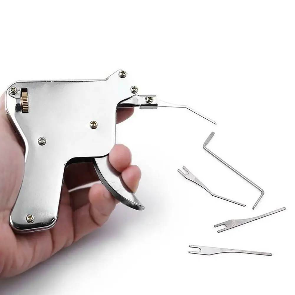 lock smith 门锁打开 opener 挂锁修理工具包开锁工具枪强跳头扳手