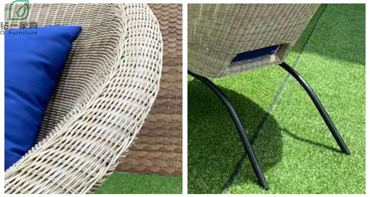 New Modern  Outdoor PE Rattan  Woven Table and  Chair Set For  Garden