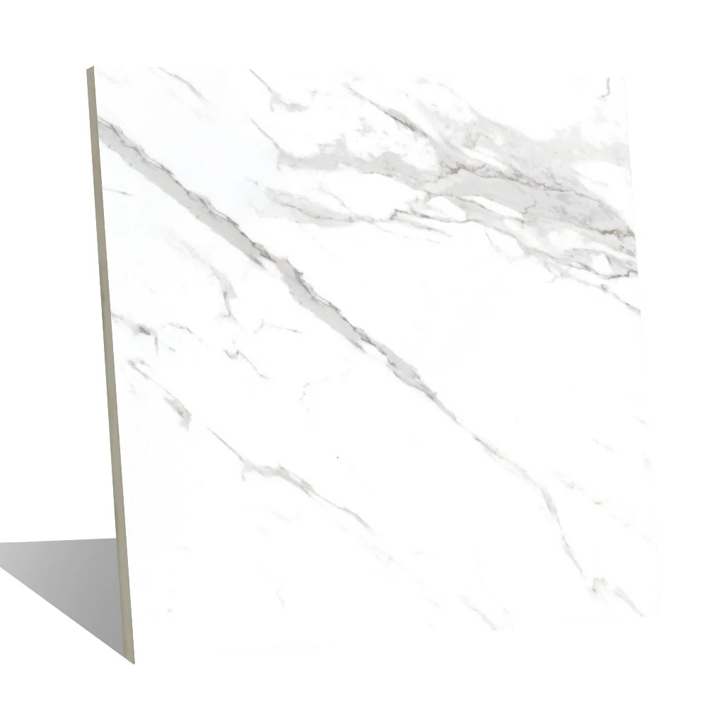 
Foshan china 60x60 cm glossy marble look full polished glazed ceramic floor tile for Interior 