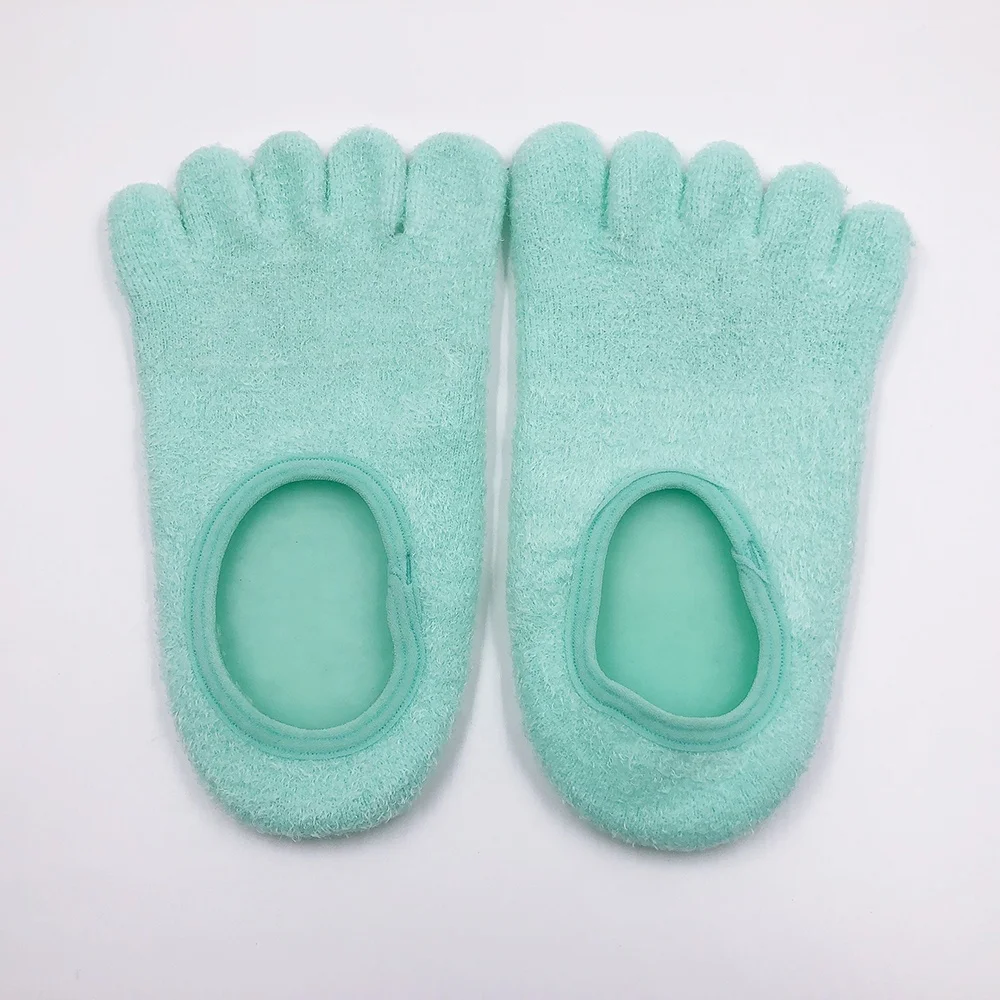 

5-Toe Gel Moisturizing Socks Gel Moisturize Soften Repair Whiten Skin Treatment Gel Spa, Customised pantone color