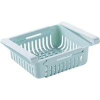 

Modern design PP food grade organizer holder for Kitchen Freezer Fridge Space Saver Storage Box