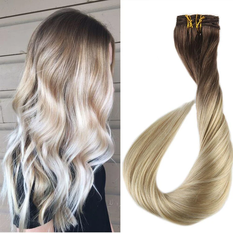 

SURNEL Balayage Cilp in Hair Extensions human hair for women 100g/pack