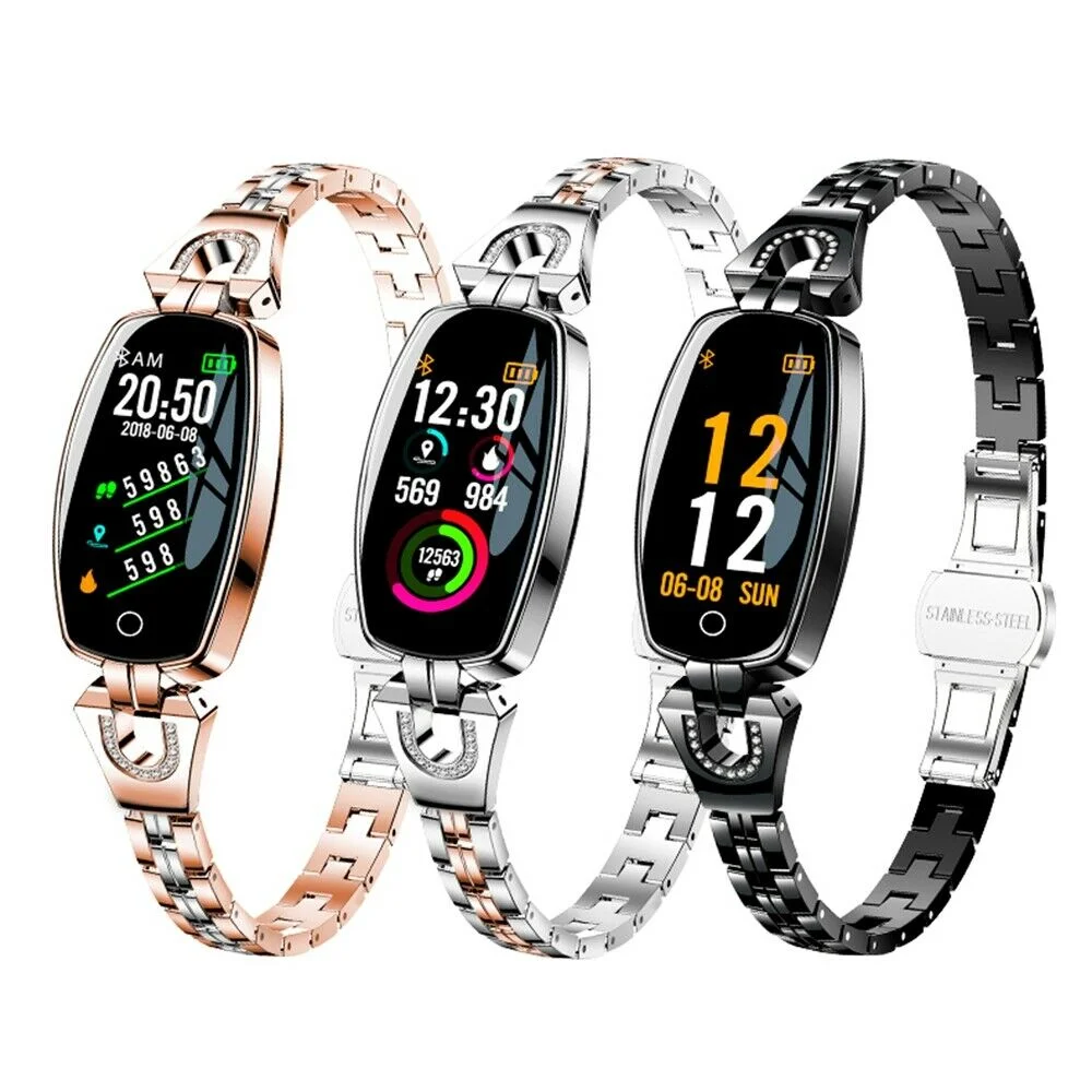 

Women Pedometer Smart Watch Ladies Android Bracelet Heart Rate Monitor H8 Smartwatch