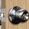 Indoor Wooden Rim Door Cylindrical Knob Door Locks With 3 Key
