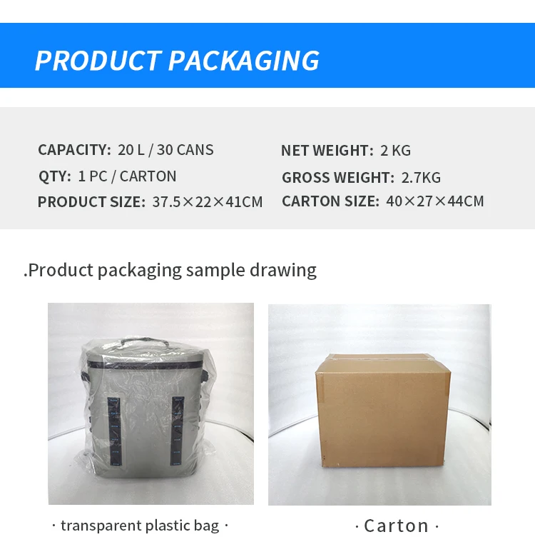 Custom Large 20l Tpu Waterproof Food Thermal Bag Insulated Soft Ice ...