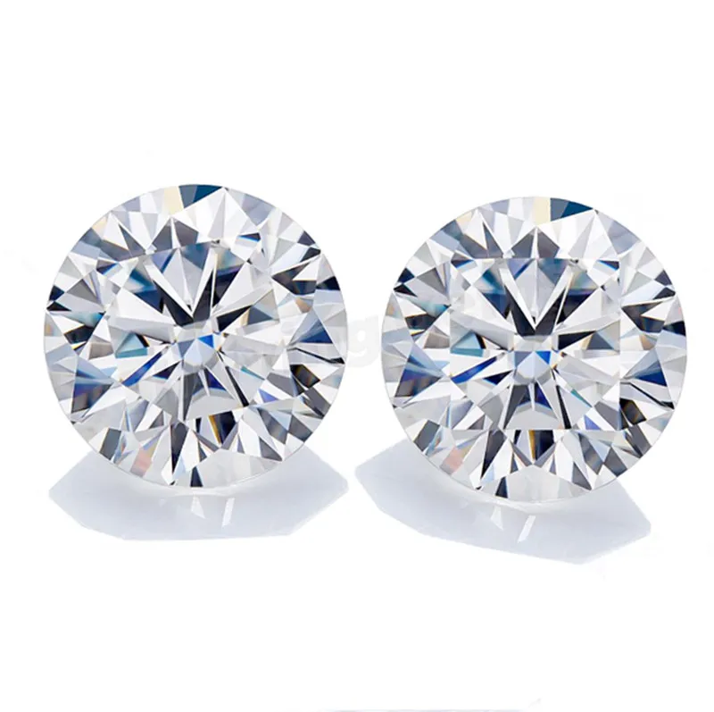 

Thriving Gems Wholesale Synthetic White Gems Stone Round Moissanite Diamond