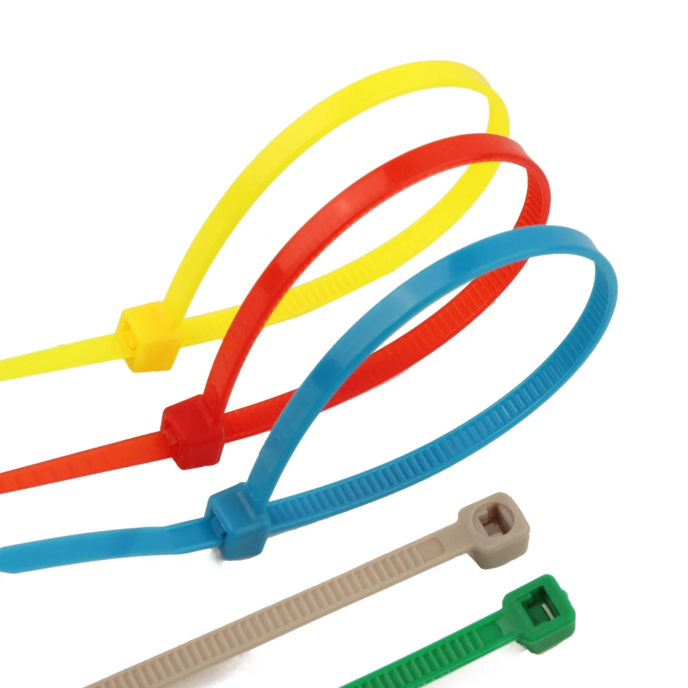 4*300mm Plastic Pa66 Flexible Cable Tie Kabelbinder Multicolor Self