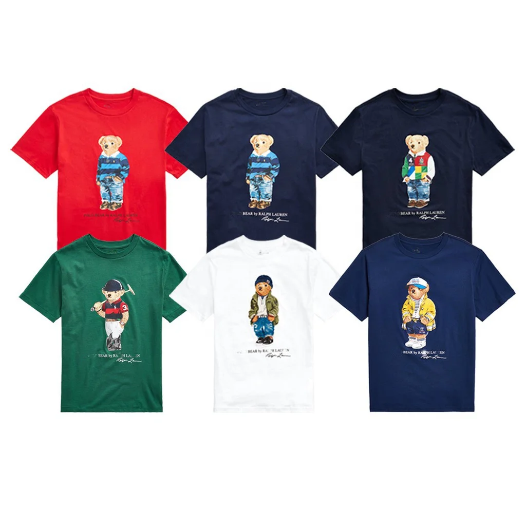 

2021 High Quality 180g 100% Cotton Bear Designer Men T Shirts designer shirt for women