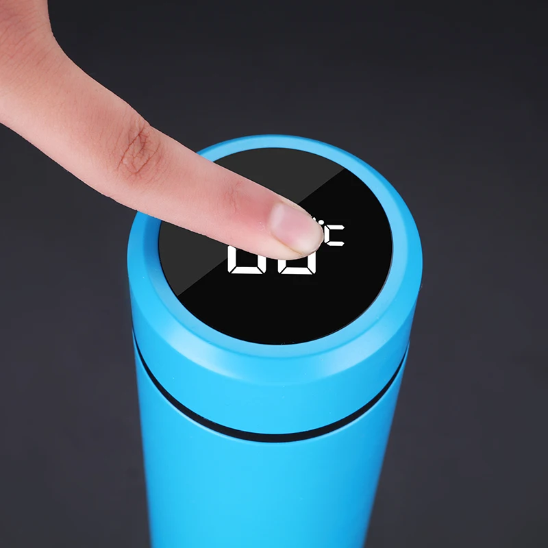 

2021 Smart drink ware Water Bottle Temperature Display double wall stainless steel vacuum flask