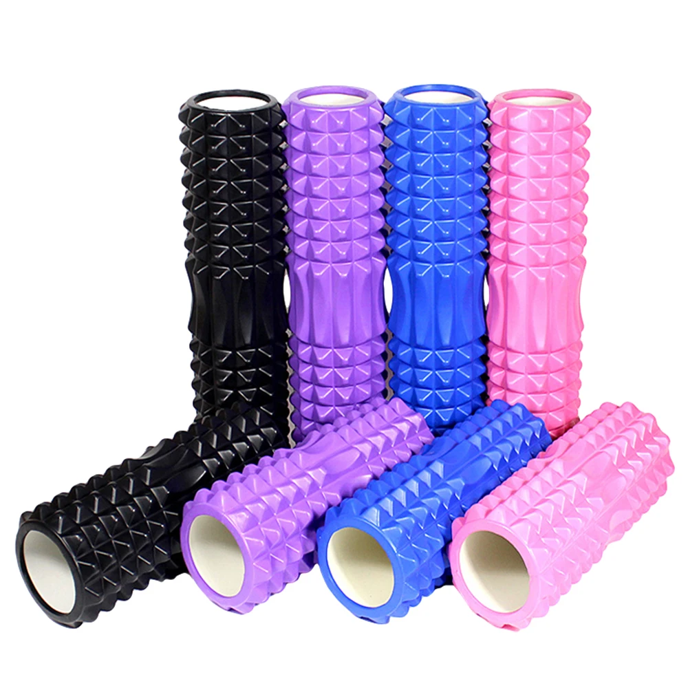 

33/45cm Yoga Column Blocks Foam Muscle Training Massage Fitness Equipment Pilates Gym Exercises Hollow Relaxation Roller