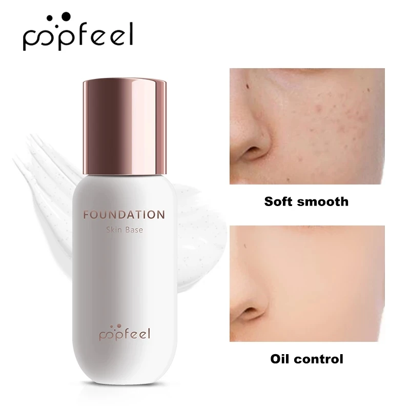 

Facial Liquid Foundation Makeup Oil Control Make Up Cream Base De Maquillaje Profesional Cosmetic Waterproof POPFEEL 30ml