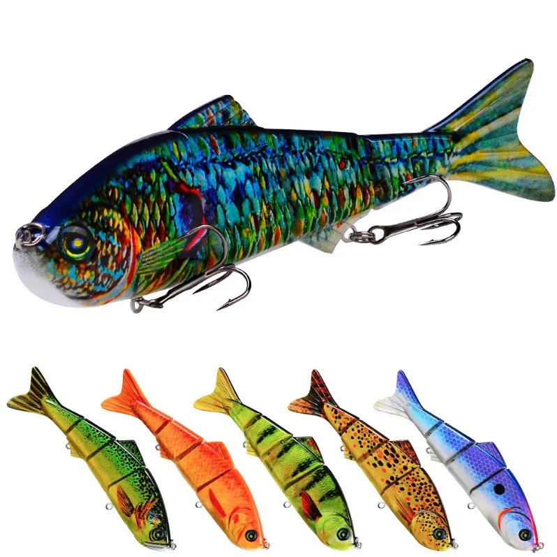 

15.5cm Lure Bait Plastic Bionic Hard Bait 38g Multi-section Fishing Bait, 10 colors