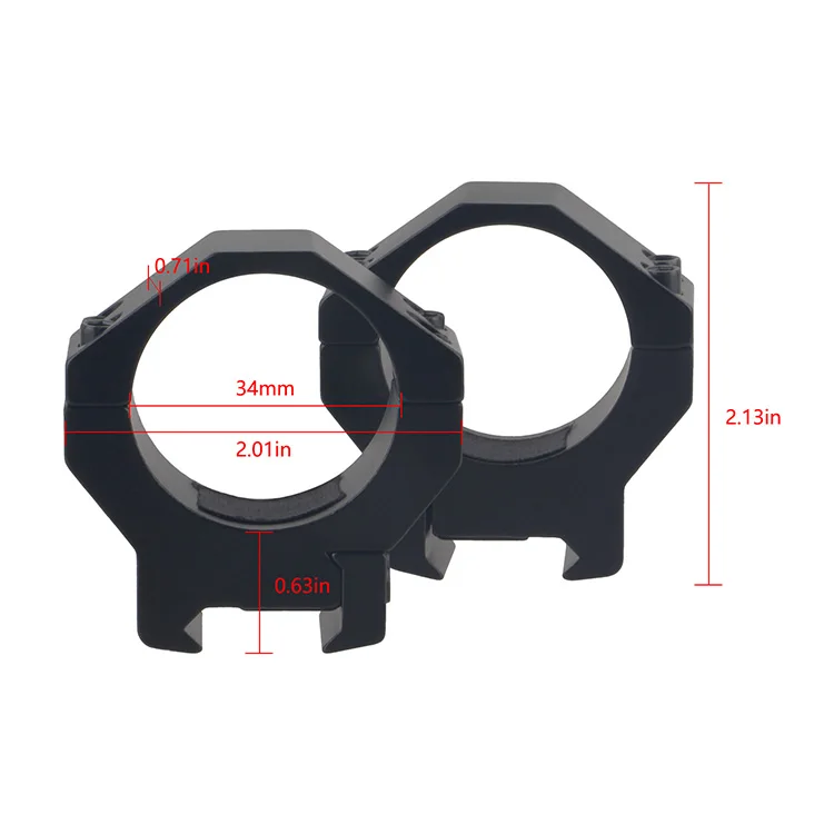 

MZJ optics rifel scope rifle scope mount 34mm scope rings Mount Fit 20mm Picatinny gun rail system rails