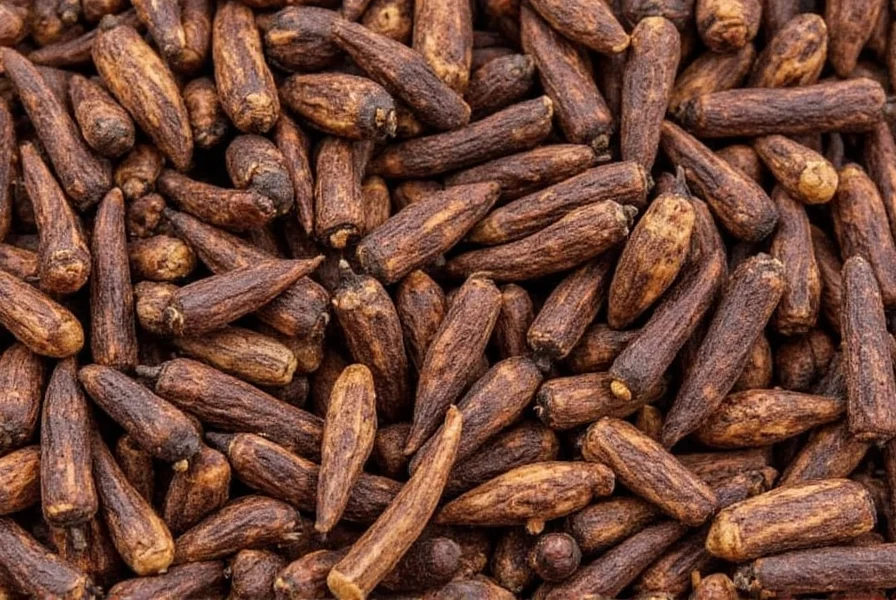 Traditional method of sun-drying cloves on woven mats in tropical climate