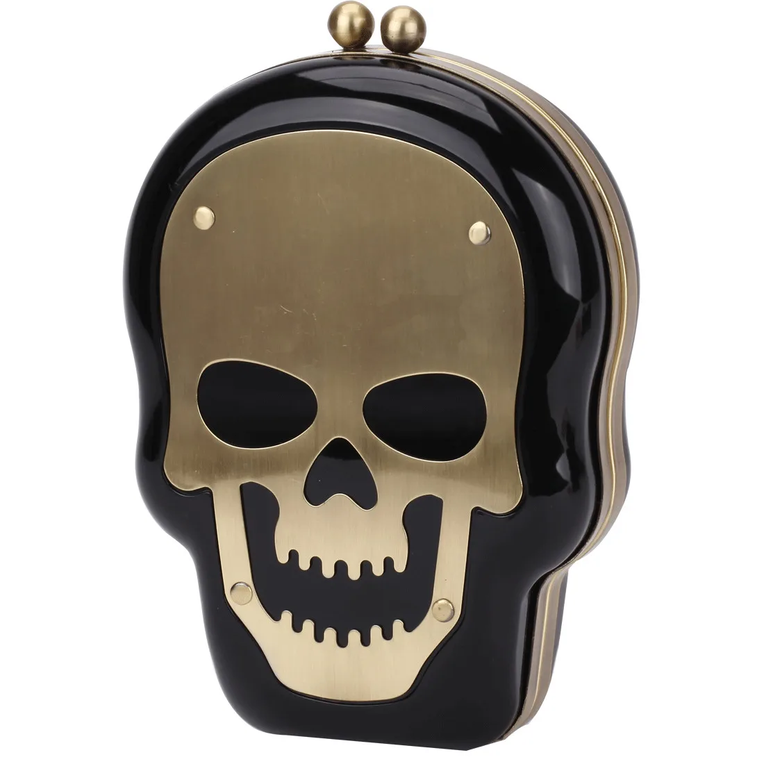 

fashion bags clutch shoulder crossbody bag skull shape pretty designer handbags acrylic box purse black white wallet clear bags