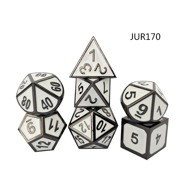 
Zinc alloy promotion gift sets custom 20 sided dice printed with colors manufacturer direct for sale 
