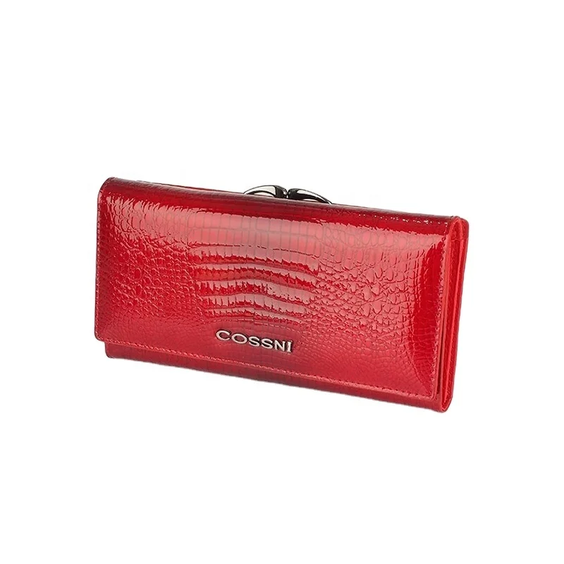COSSNI wholesale luxury style real leather women wallets long custom embossed crocodile wallet, Customized color