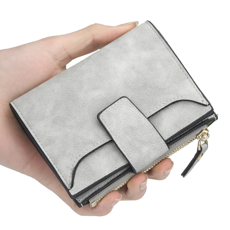 

2021 New fashion women Wallet Gift Fashion Coin Leather Wallet PU leather short wallet for girls factory directly, Available