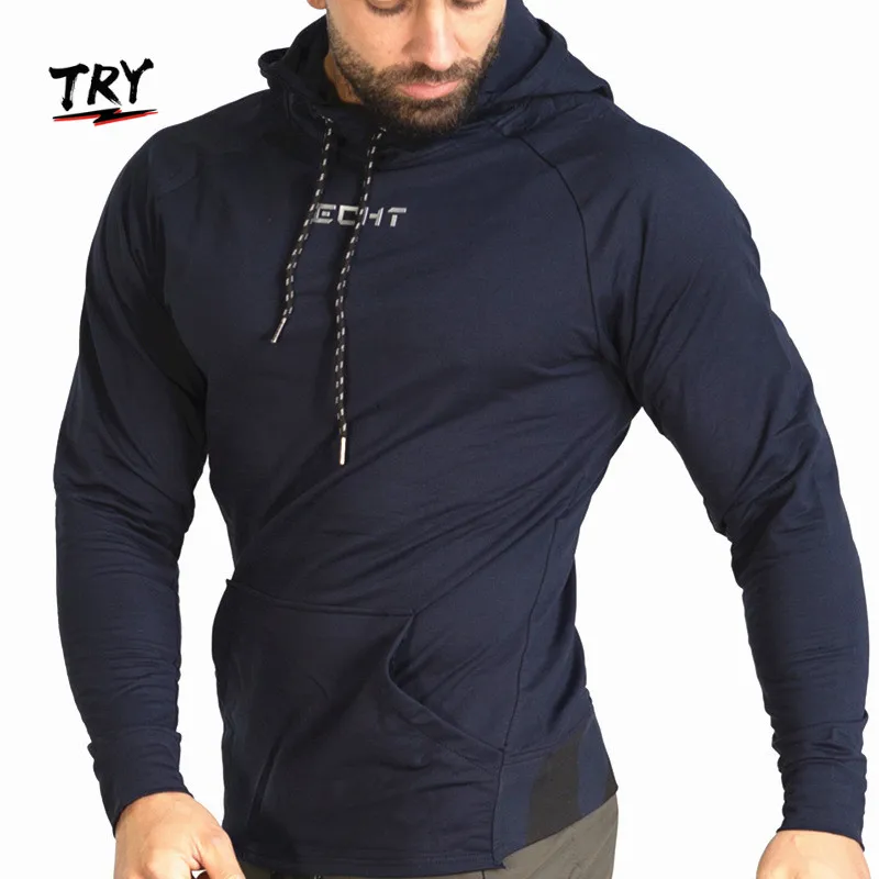 TRY ECHT AU brand cotton polyester blend hoodies for men activewear hoodies with pockets