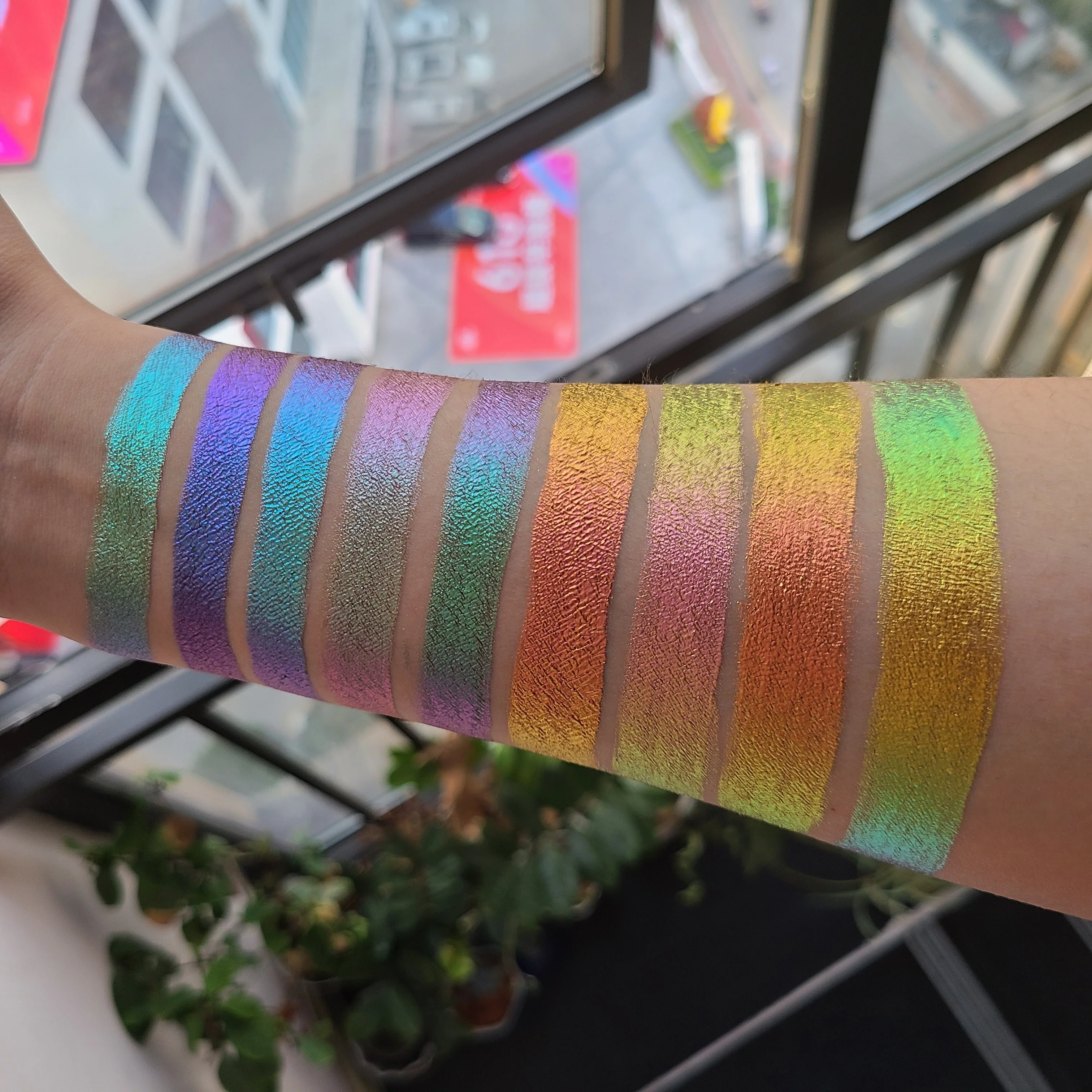

SheenEffect oem custom logo make your own cosmetic gel cream jelly empty jar single eyeshadow