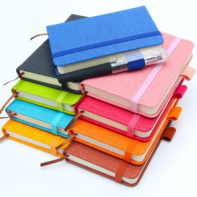 

Wholesale Stock A7 Plain Page Notebook Mini Pocket Notepad Portable Diary Thread Sewing Binding