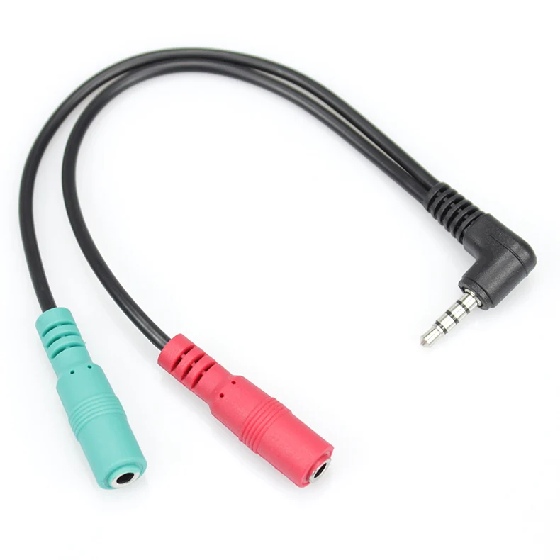 3.5mm male to 2 female splitter mic stereo cable 3.5mm stereo jack cable - ANKUX.COM