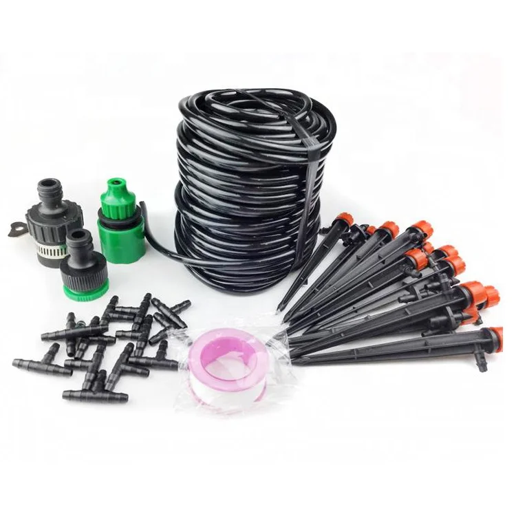 

Hot sale 25m hose drip irrigation kits DIY garden watering irrigation