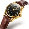 2019 New Design Lady's Ultra-thin Leather Watches 3 ATM Timepiece Automatic Wristwatch