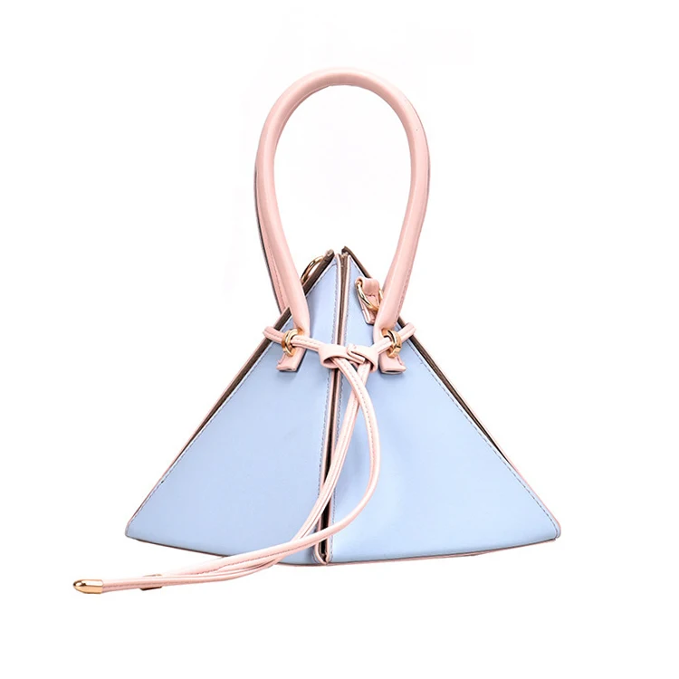 

AZB455 Personality Fashion Woman Bag Triangle Shape Purse Hand Bag Leisure Shoulder Crossbody Sling Bags Purse For Women, Various colors are available