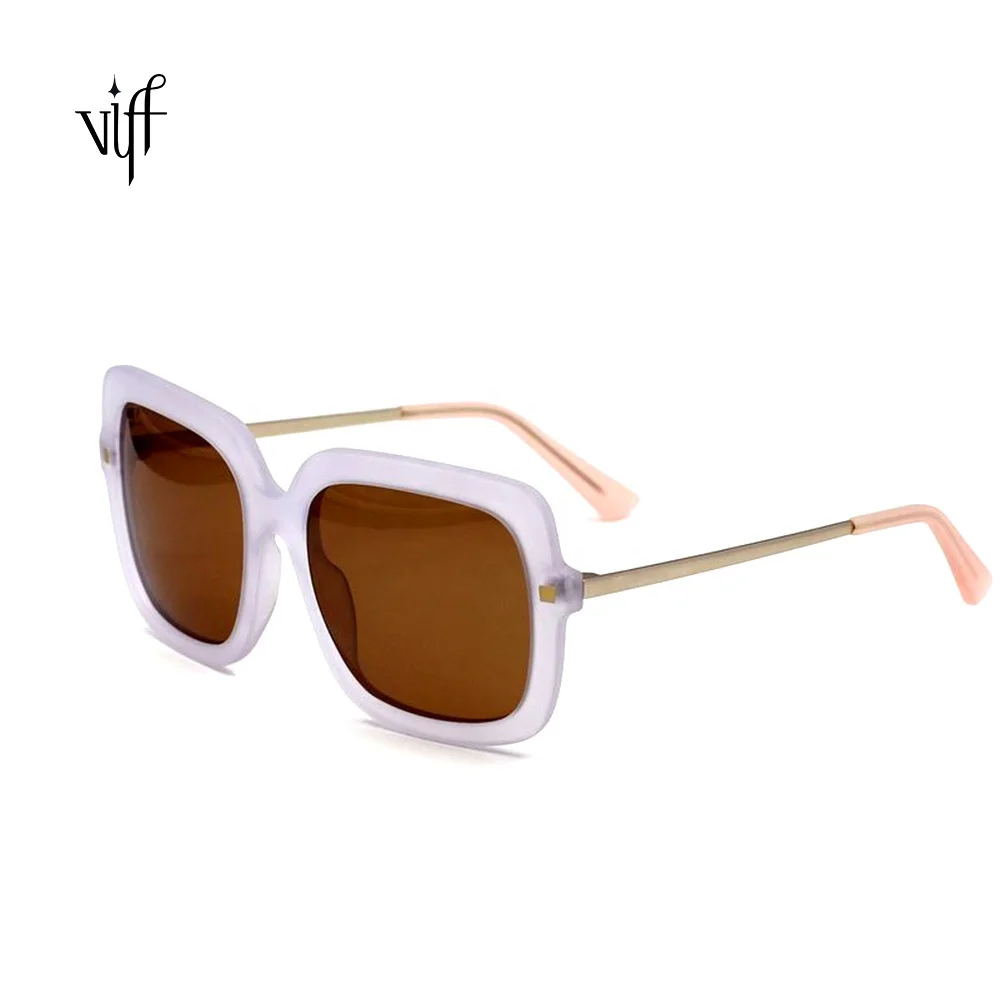 

Acete Sunglasses VIFF HA20066 Oversized Shades Women Sunglasses Black Fashion Square Glasses Big Frame Vintage Retro Glass