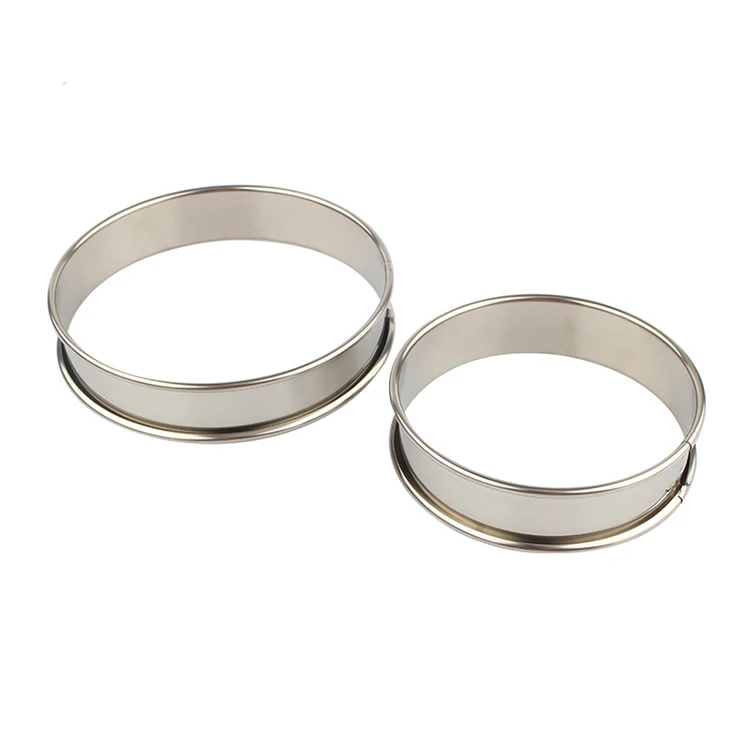

Hot selling Stainless Steel Round Mould Round Mousse Cake Mold Ring Baking Tool For Daily Baking, Silver