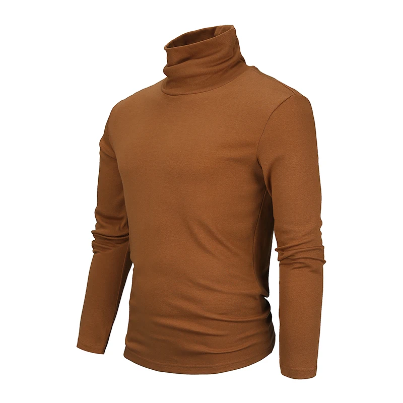 

Customized logo printing winter casual clothing men's thermal turtleneck long sleeve comfortable t shirt, Customzied color